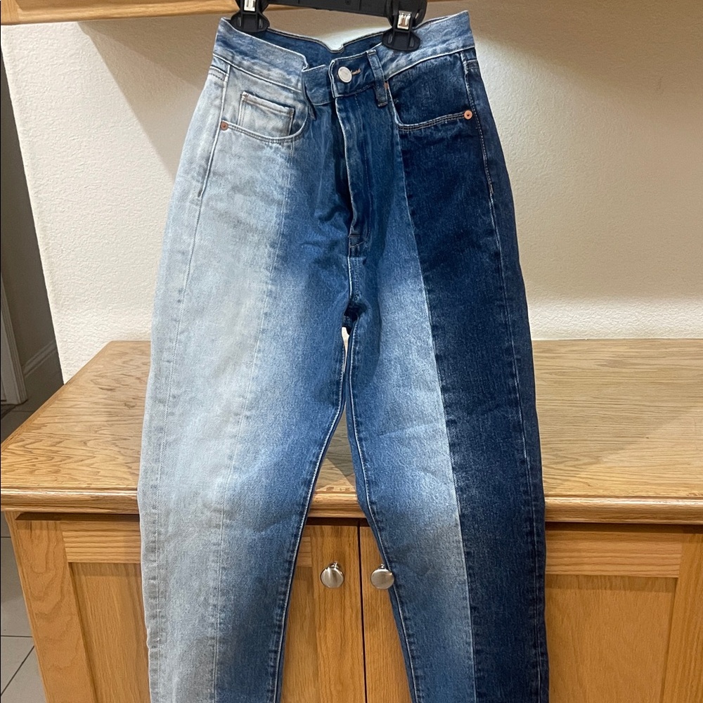Blank NYC Dual Blue Straight Leg Jeans